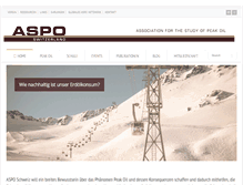 Tablet Screenshot of peakoil.ch